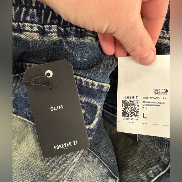 Nwt preppy grunge large cargo style jeans mid rise slim pockets boyfriend - Picture 3 of 3